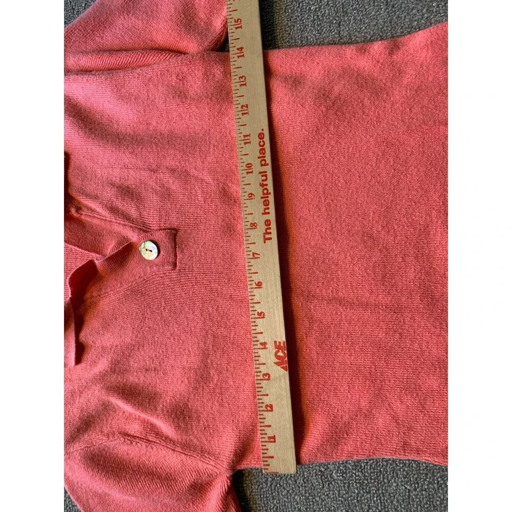 Best United Garment Co. Short Sleeve Shirt Small S Pink Knit with Collar - Picture 4 of 4